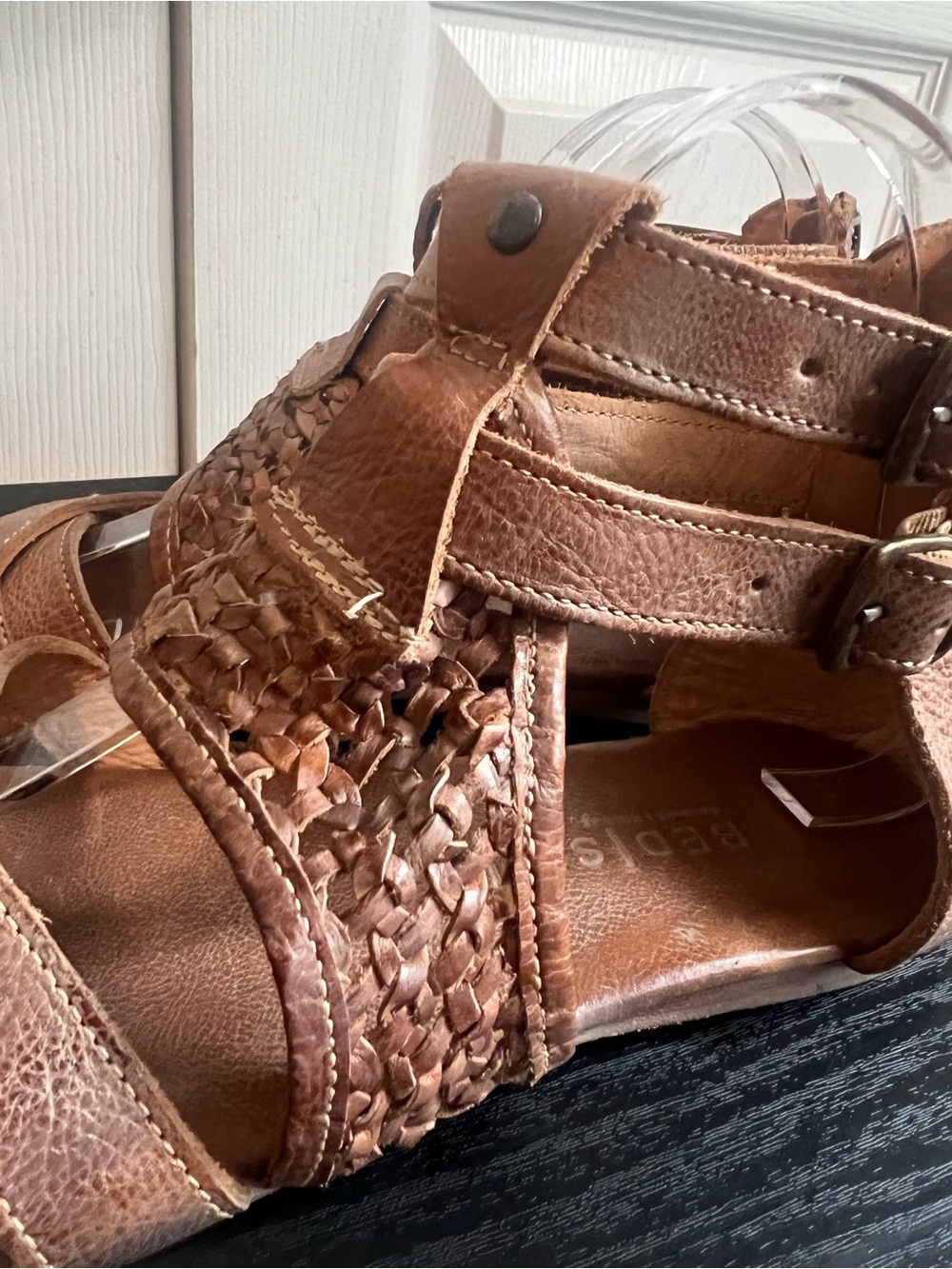 Bed Stu Leather Capriana Tan Sandals Size 8.5 - Picture 4 of 16